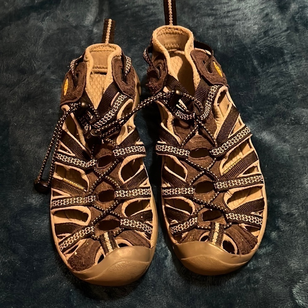 Black Keen Sandals! - Picture 1 of 7